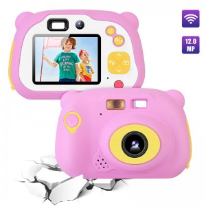 어린이 카메라 8.0MP 충전식 디지털 프런트 및 후면 Selfie 카메라 어린이 캠코더, 4-10 년 동안 장난감 선물 소년과 소녀